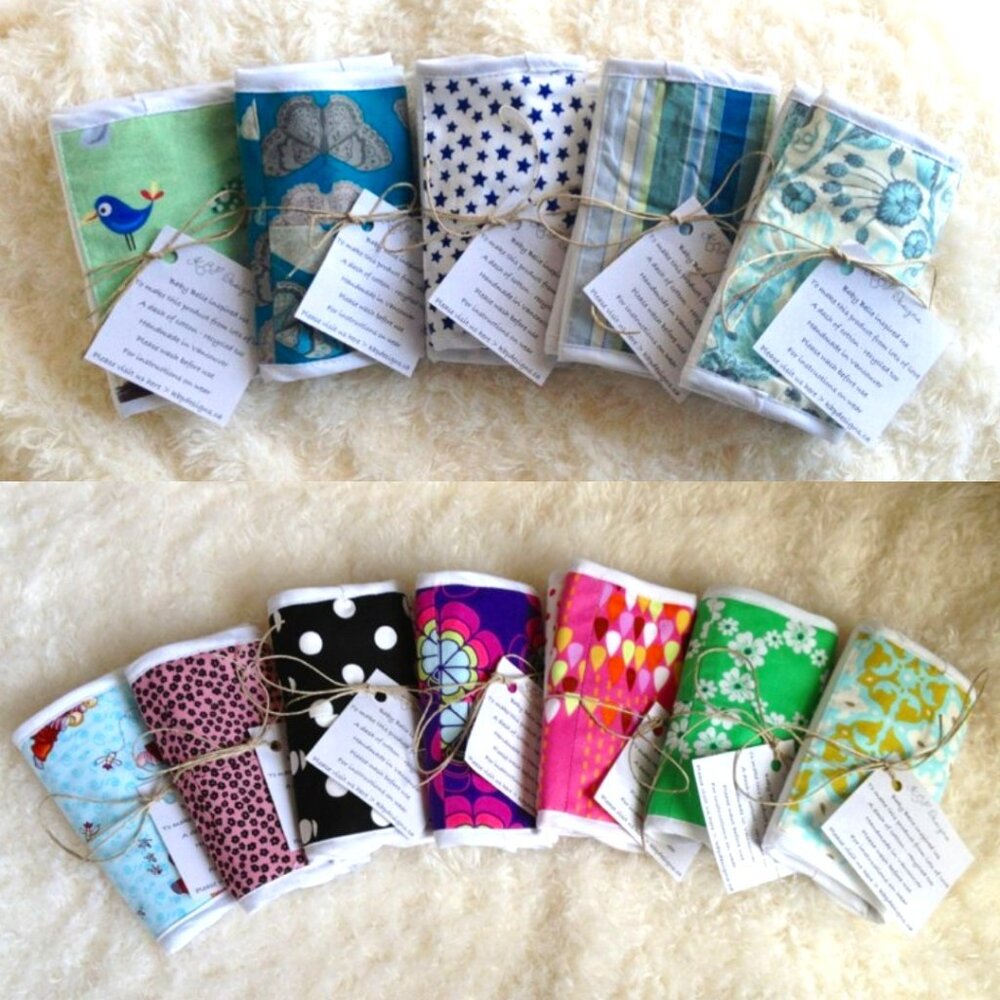 Baby Drool + Teething Pads – Handmade Strap Pads for Baby Carriers & Strollers